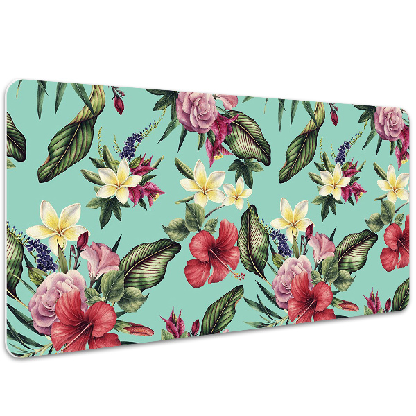 Bureau onderlegger Bladeren en bloemen