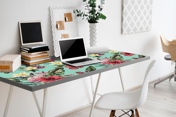 Bureau onderlegger Bladeren en bloemen