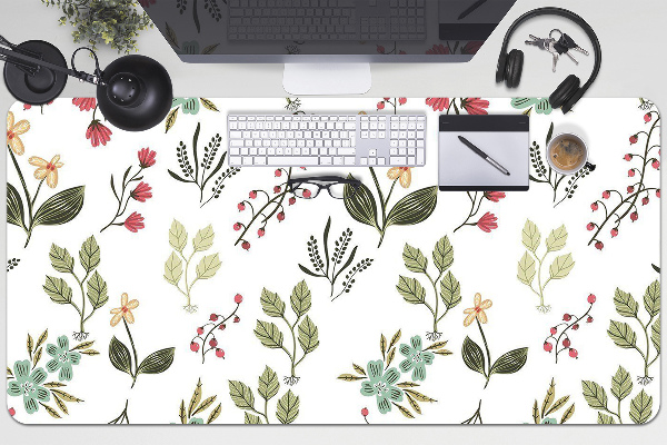Onderlegger bureau Bessen en bloemen