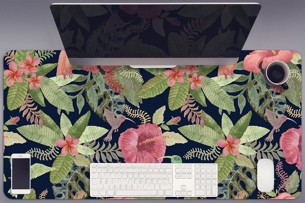 Bureau onderlegger Papegaai in de jungle
