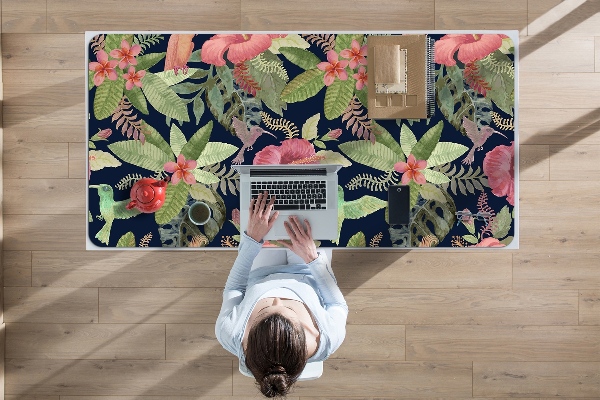 Bureau onderlegger Papegaai in de jungle