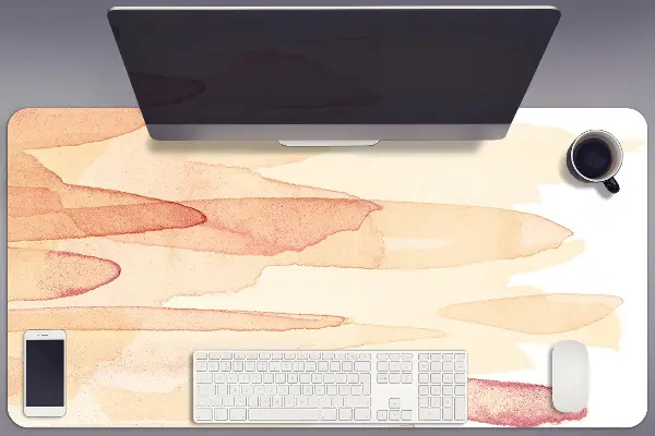 Bureau mat Gele lijnen