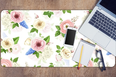 Bureau mat Getrokken bloemen