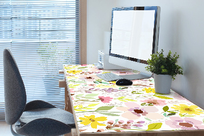 Bureau onderlegger Kleurrijke bloemen