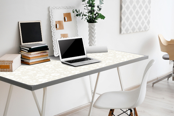 Bureau onderlegger Bloemenbehang