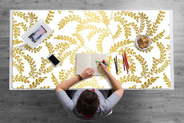 Bureau mat Gouden bladeren