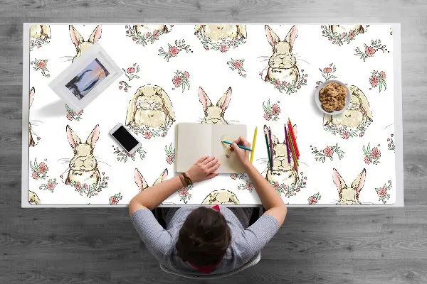 Bureau mat Lichtbruine konijnen