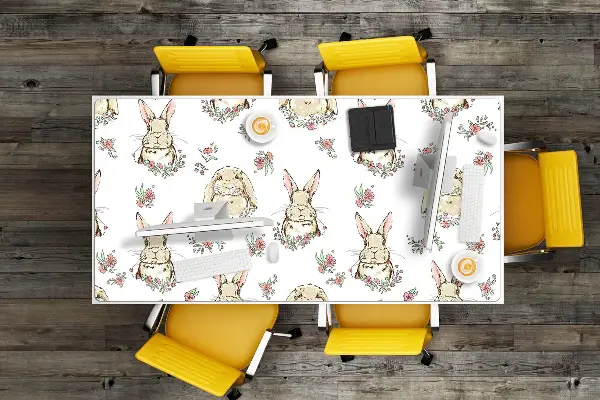 Bureau mat Lichtbruine konijnen