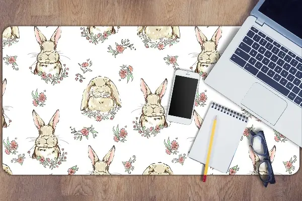 Bureau mat Lichtbruine konijnen