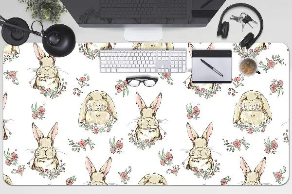 Bureau mat Lichtbruine konijnen