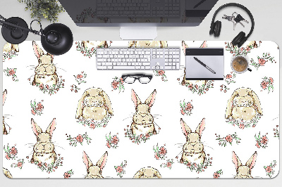 Bureau mat Lichtbruine konijnen