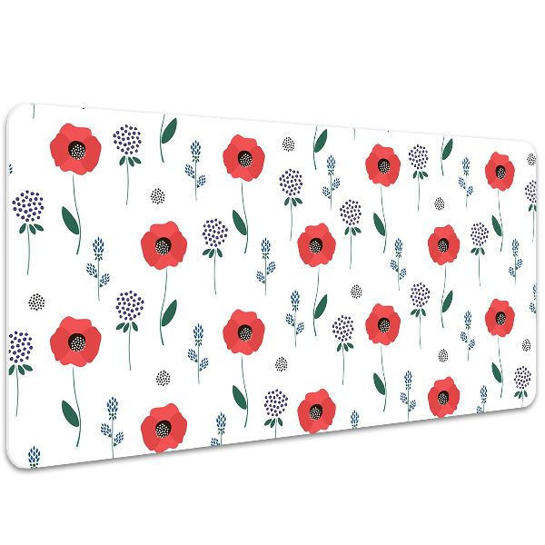Bureau onderlegger Rood veld van papavers