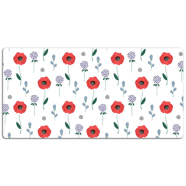 Bureau onderlegger Rood veld van papavers