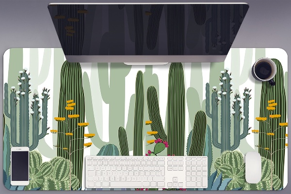 Bureau onderlegger Bloeiende cactussen