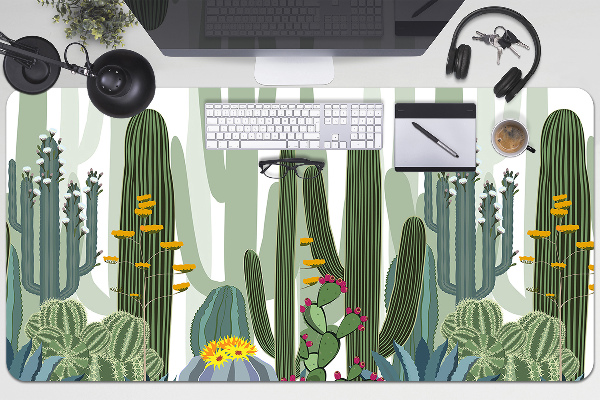 Bureau onderlegger Bloeiende cactussen