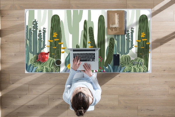 Bureau onderlegger Bloeiende cactussen