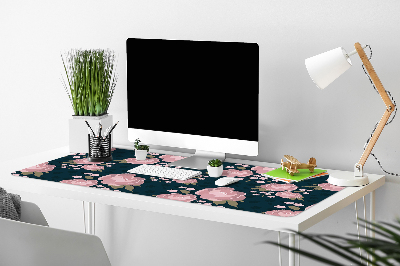 Bureau onderlegger Roze bloemen