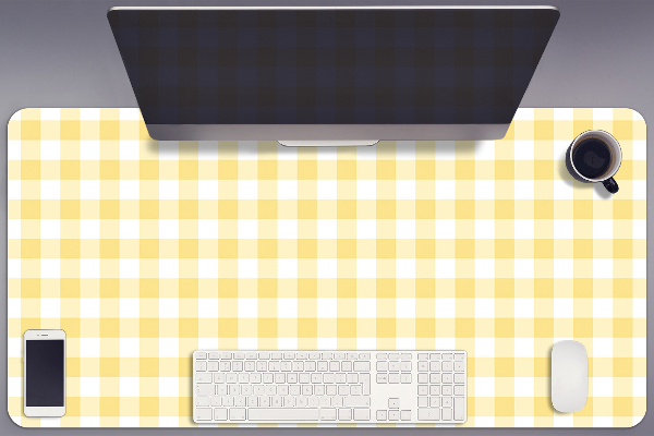 Bureau mat Gele grille