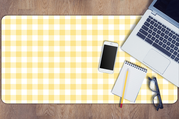 Bureau mat Gele grille