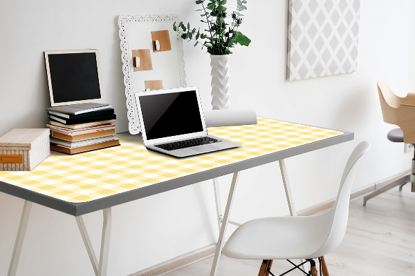 Bureau mat Gele grille