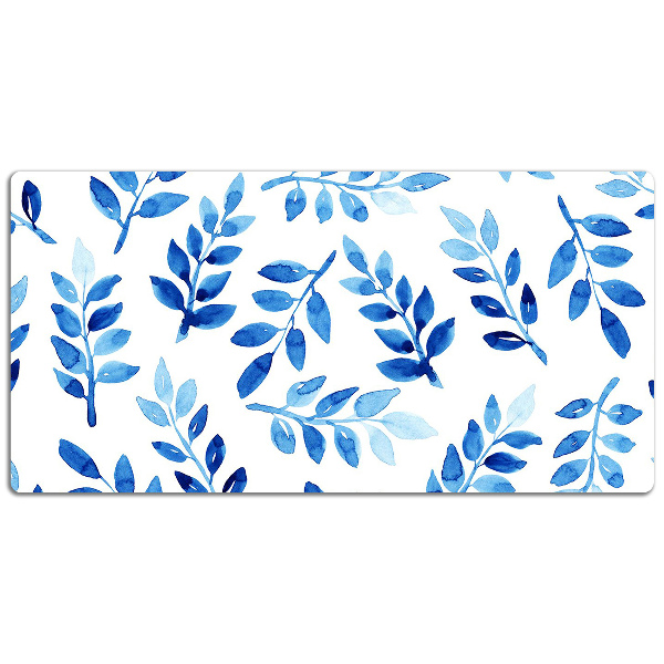 Bureau onderlegger Blauwe waterverf