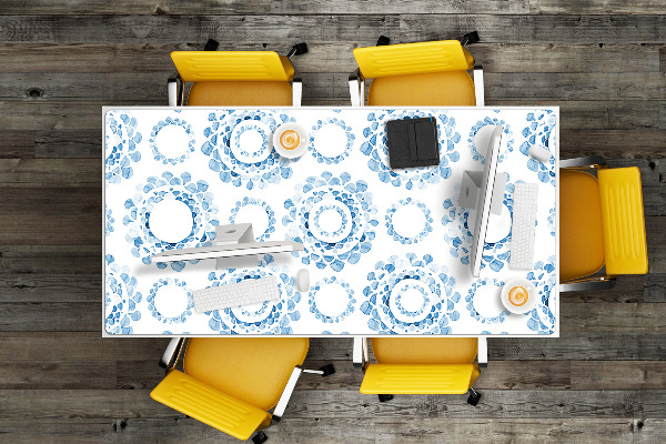 Bureau onderlegger Blauwe wielen