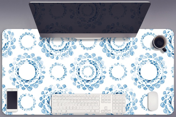 Bureau onderlegger Blauwe wielen