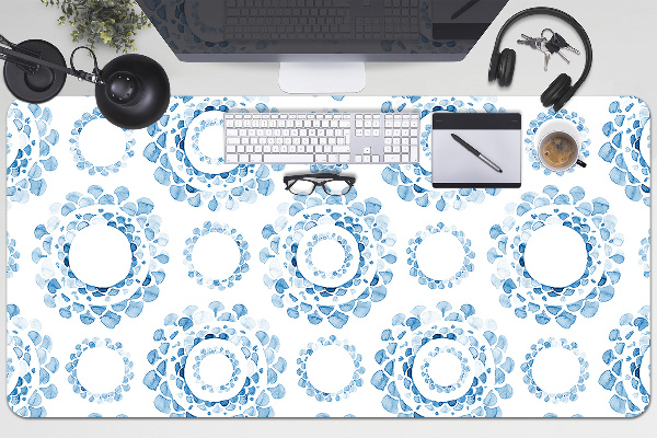 Bureau onderlegger Blauwe wielen