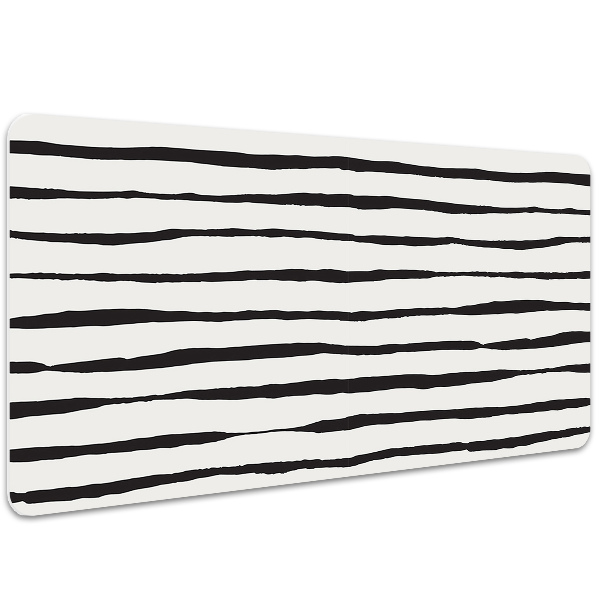 Bureau mat Zwarte lijnen