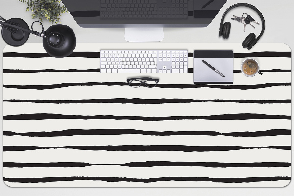 Bureau mat Zwarte lijnen