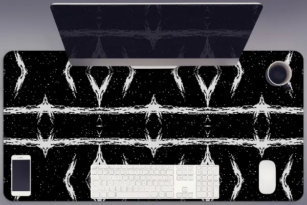Bureau mat Zwarte abstractie