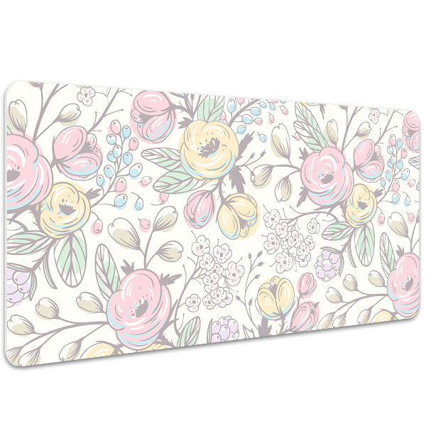 Bureau onderlegger Kleurrijke bloemen