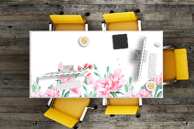 Bureau mat Roze bloemen