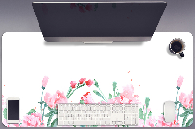 Bureau mat Roze bloemen