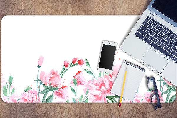 Bureau mat Roze bloemen