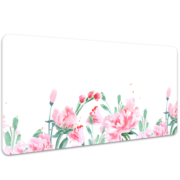 Bureau mat Roze bloemen