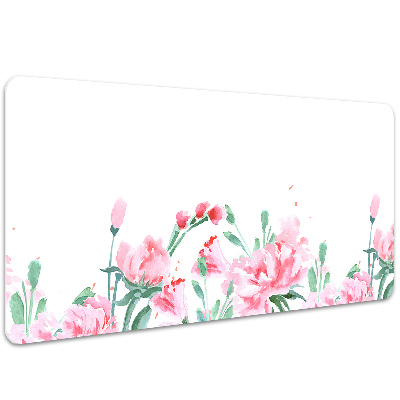 Bureau mat Roze bloemen