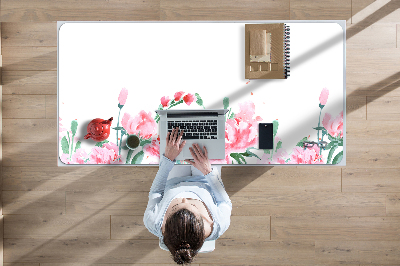 Bureau mat Roze bloemen