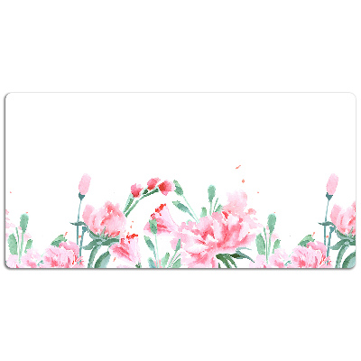 Bureau mat Roze bloemen