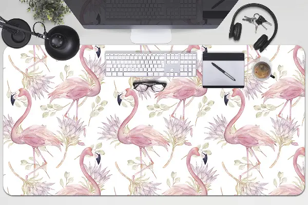 Bureau onderlegger Flamingos