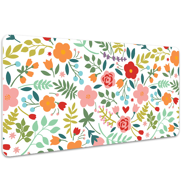 Bureau onderlegger Foto met bloemen