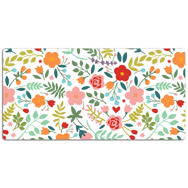 Bureau onderlegger Foto met bloemen