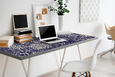 Bureau onderlegger Blauw patroon