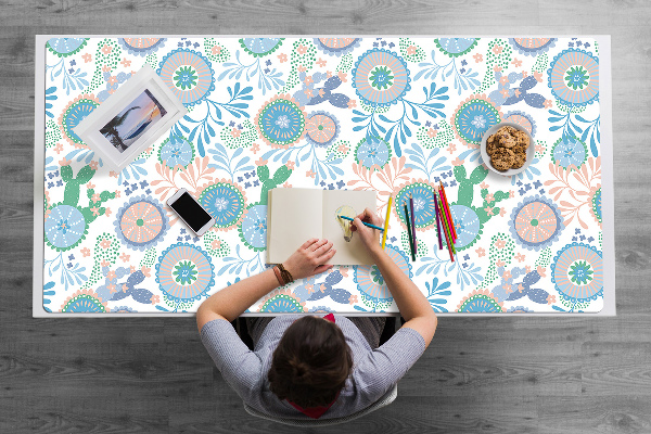 Bureau onderlegger Vintage bloemen