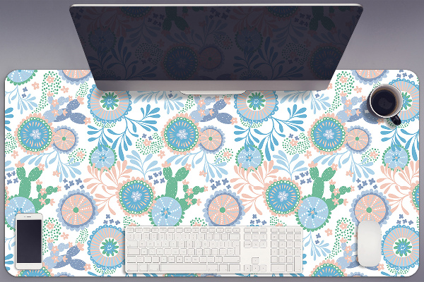Bureau onderlegger Vintage bloemen