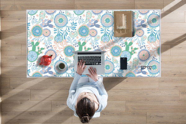Bureau onderlegger Vintage bloemen