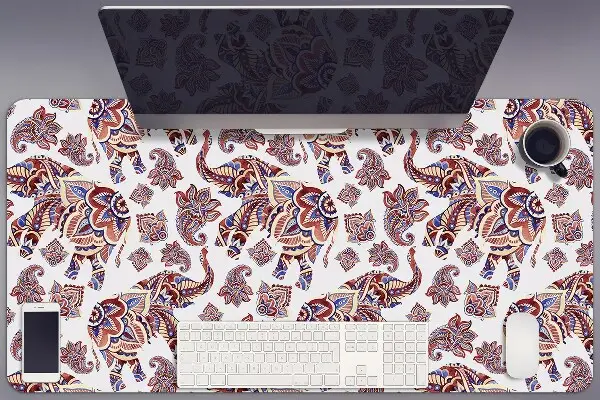 Bureau onderlegger Paisley olifant