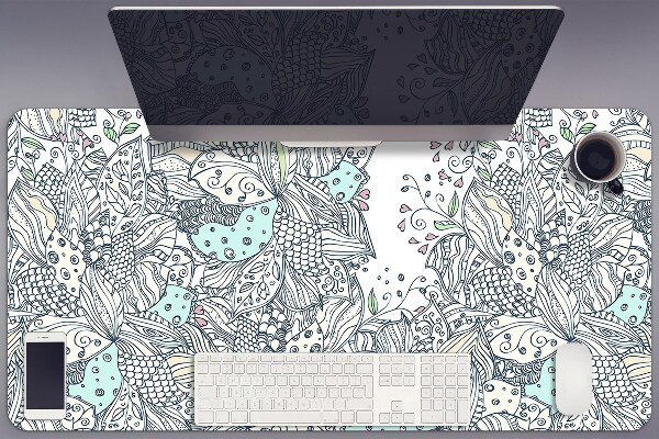 Bureau onderlegger Bloemen