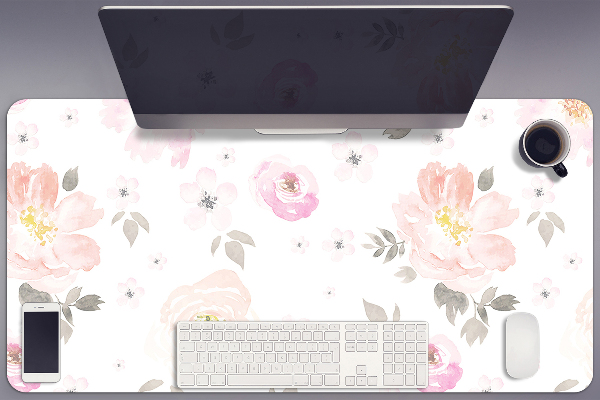 Bureau onderlegger Bloemenpatroon