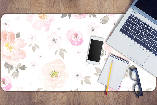 Bureau onderlegger Bloemenpatroon
